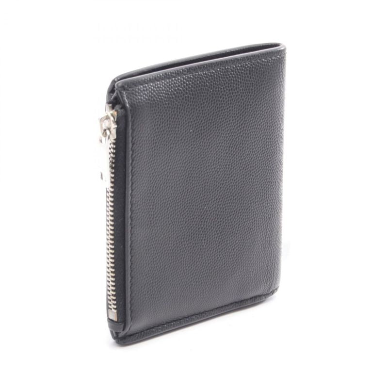 Saint Laurent Paris Bifold Wallet Black Leather Bifold Wallet Men's Used B