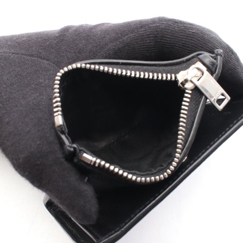 Saint Laurent Paris Bifold Wallet Black Leather Bifold Wallet Men's Used B