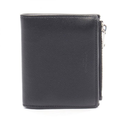 Saint Laurent Paris Bifold Wallet Black Leather Bifold Wallet Men's Used B