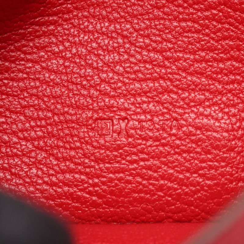 Hermes Bifold Long Wallet Bearn Souffle Rose Lipstick Rouge Leather Bearn