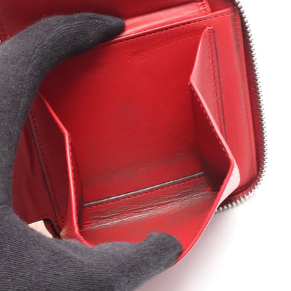 Loewe Round Wallet MAZE Square Zip Wallet 130.30m88 Pink Leather Maze Square