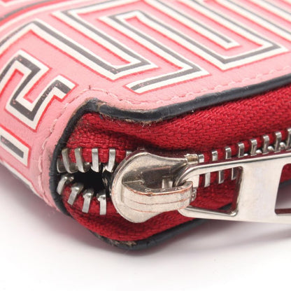 Loewe Round Wallet MAZE Square Zip Wallet 130.30m88 Pink Leather Maze Square