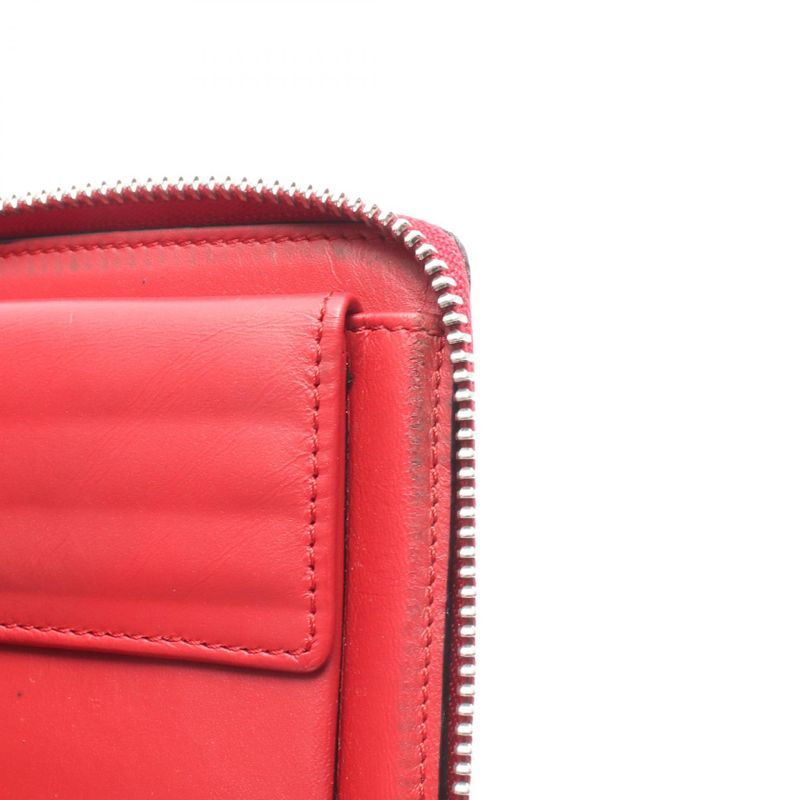 Loewe Round Wallet MAZE Square Zip Wallet 130.30m88 Pink Leather Maze Square