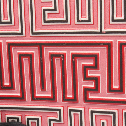 Loewe Round Wallet MAZE Square Zip Wallet 130.30m88 Pink Leather Maze Square