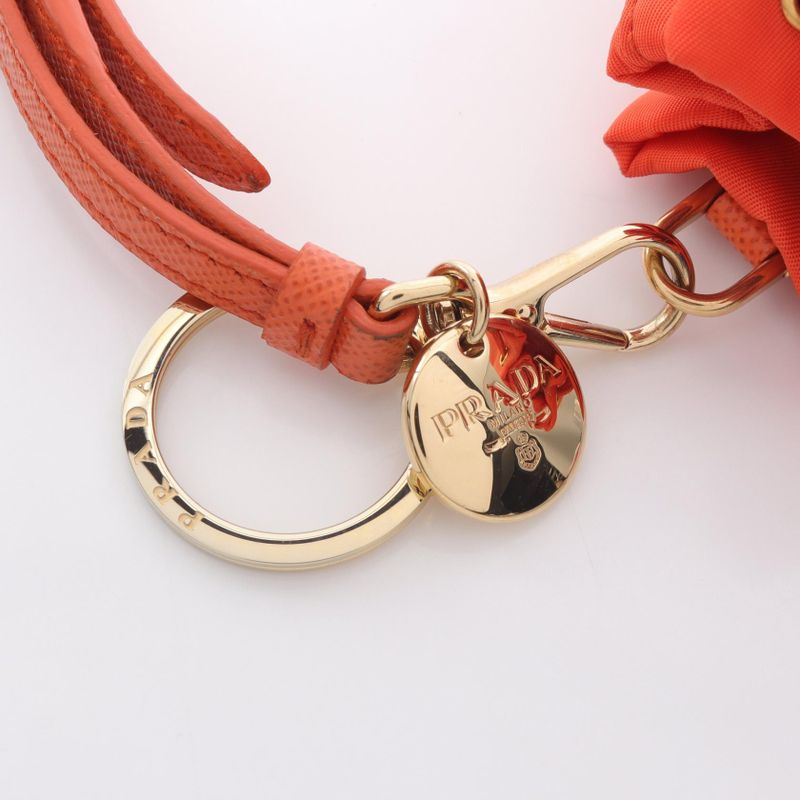 Prada Charm Re-nylon 1tt2022dmkf0s2g Orange Nylon Charm Ladies