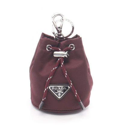 Prada Charm Re-nylon Speed ​​lock 2tt2022he1f0007 Burgundy Nylon Key Ring Ladies