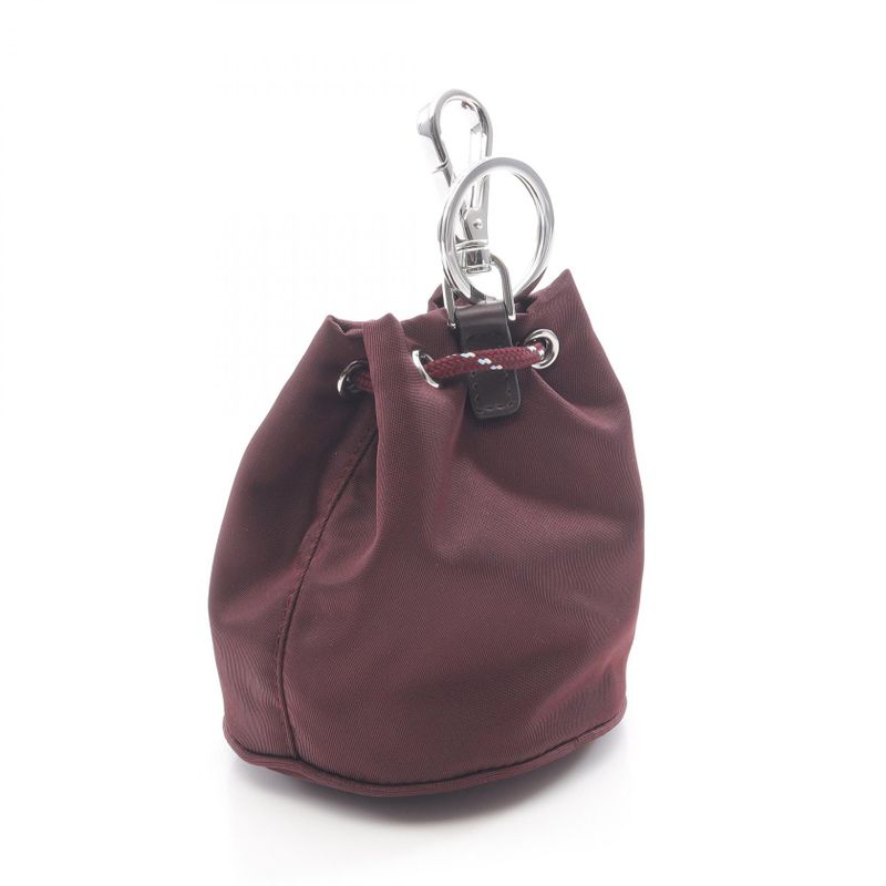 Prada Charm Re-nylon Speed ​​lock 2tt2022he1f0007 Burgundy Nylon Key Ring Ladies