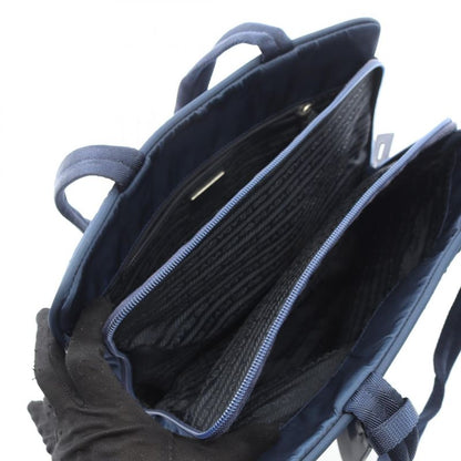 Prada Tote Bag Tessuto Sport B8926 Navy Nylon Triangle Logo Shoulder Bag Ladies