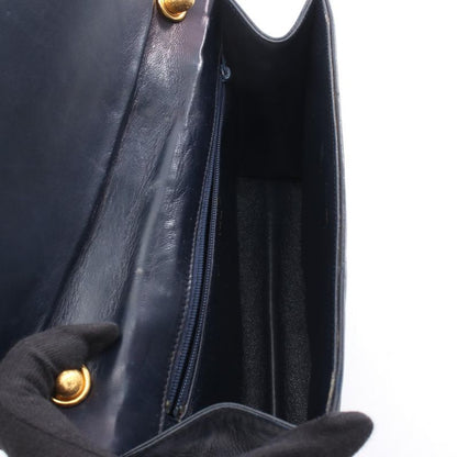 Chanel Shoulder Bag Coco Mark Navy Red Leather Coco Mark Shoulder Bag Ladies