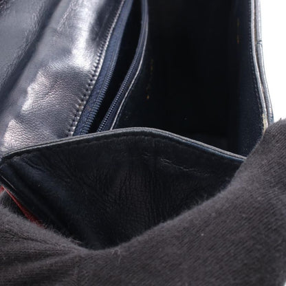 Chanel Shoulder Bag Coco Mark Navy Red Leather Coco Mark Shoulder Bag Ladies