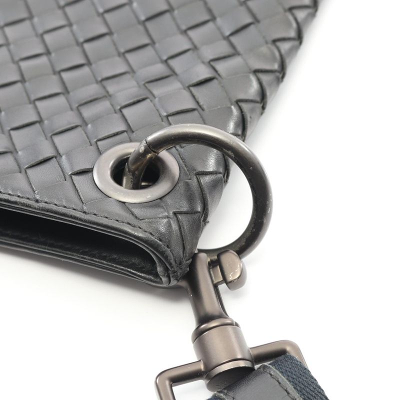 Bottega Veneta Shoulder Bag Intrecciato Small Messenger Bag 276357 Black