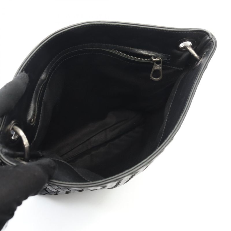Bottega Veneta Shoulder Bag Intrecciato Small Messenger Bag 276357 Black