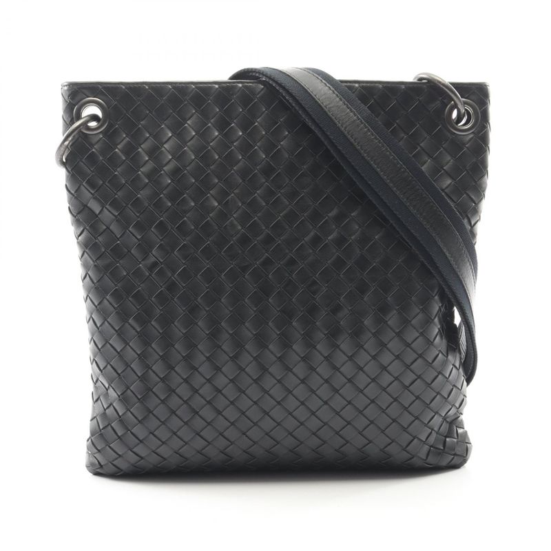 Bottega Veneta Shoulder Bag Intrecciato Small Messenger Bag 276357 Black