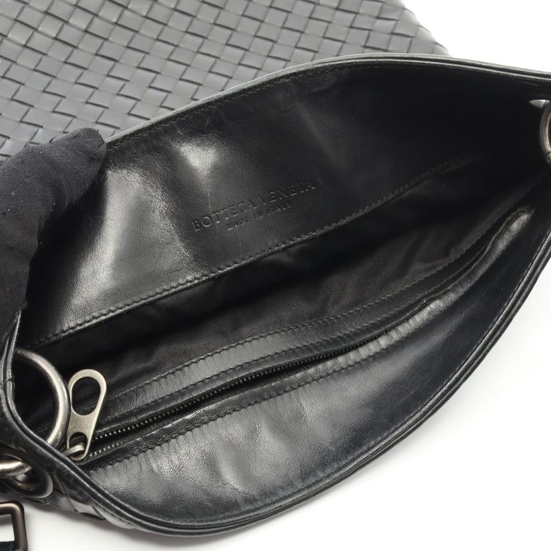 Bottega Veneta Shoulder Bag Intrecciato Small Messenger Bag 276357 Black