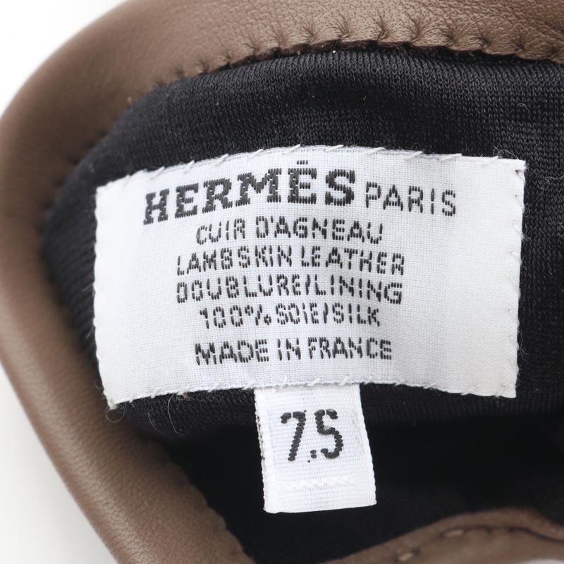 Hermes Gloves Lambskin Gloves Ladies Unused