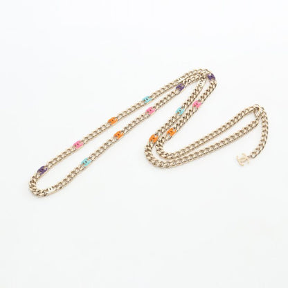 Chanel Necklace Coco Mark GP (gold Plated) Necklace Women's Used A