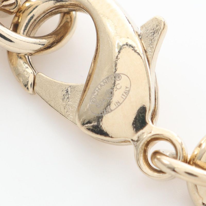 Chanel Necklace Coco Mark GP (gold Plated) Necklace Women's Used A