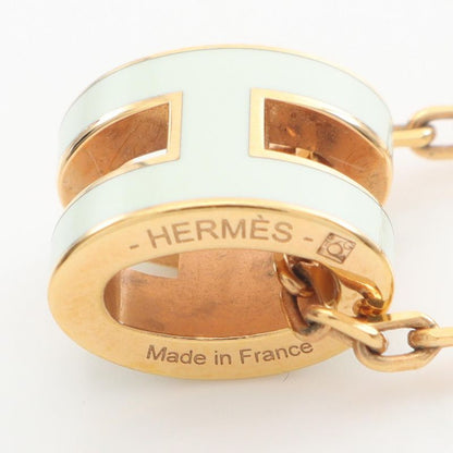 Hermes Necklace MINI POP H Mini Pop Ash GP (gold Plated) Necklace Ladies Used A