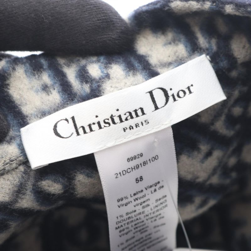 Dior Cap Oblique Wool Silk