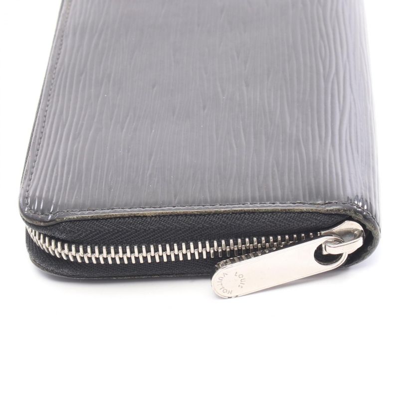 Louis Vuitton Round Long Wallet Zippy Wallet M6007n Noir Black Leather Zippy
