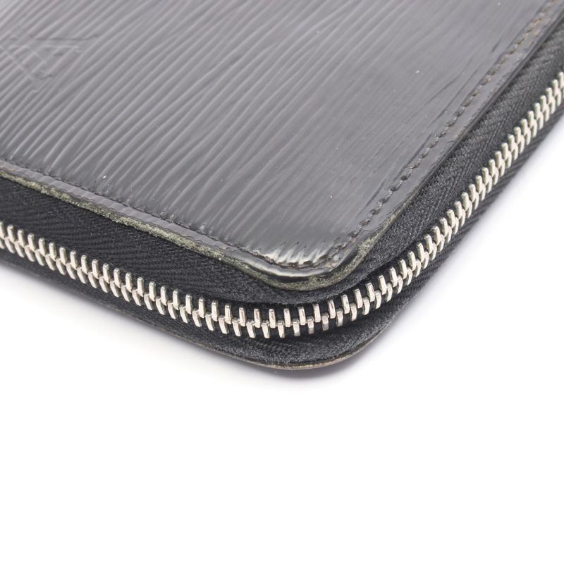 Louis Vuitton Round Long Wallet Zippy Wallet M6007n Noir Black Leather Zippy