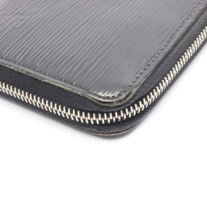 Louis Vuitton Round Long Wallet Zippy Wallet M6007n Noir Black Leather Zippy