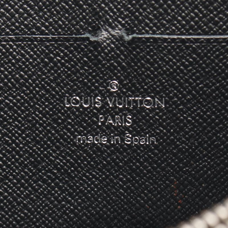 Louis Vuitton Round Long Wallet Zippy Wallet M6007n Noir Black Leather Zippy