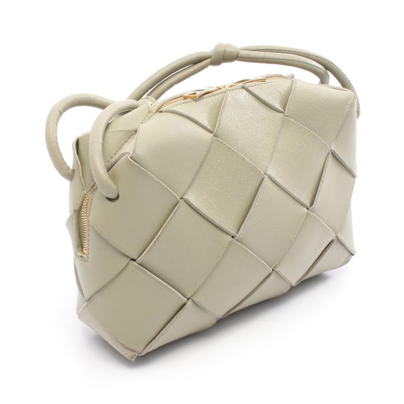 Bottega Veneta Shoulder Bag Small Cassette Camera Bag 709417 Moss Green Leather