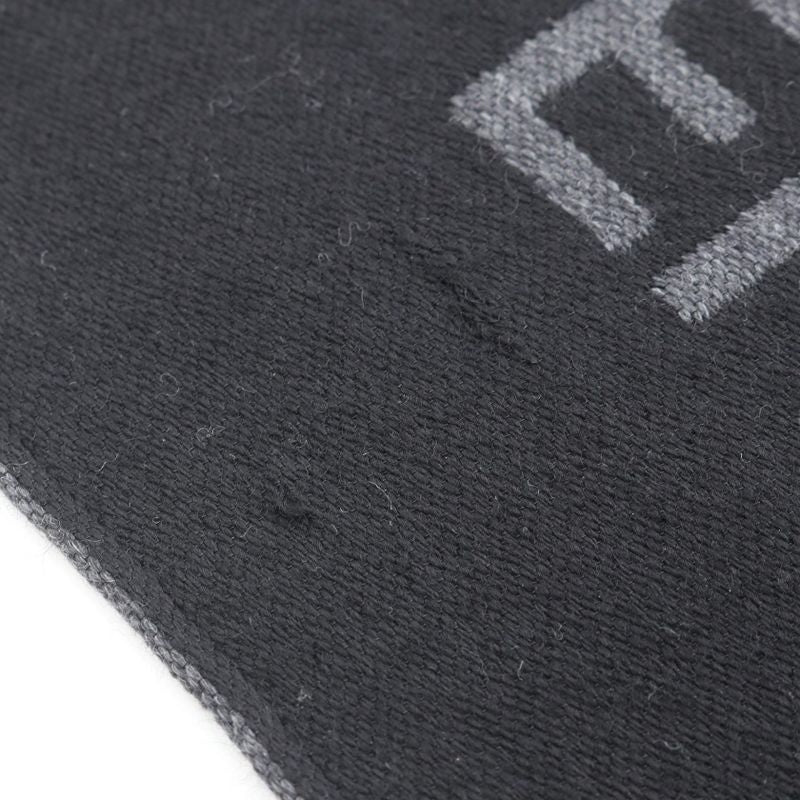 Fendi Muffler FF Pattern Wool Silk Muffler Unisex Used A