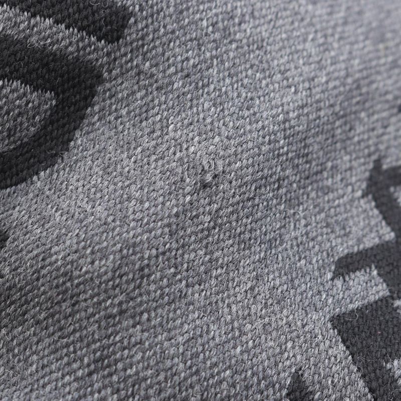 Fendi Muffler FF Pattern Wool Silk Muffler Unisex Used A