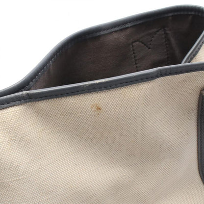 Balenciaga Tote Bag NAVY Cabas S Navy Cabas 339933 Natural Gray Canvas Leather