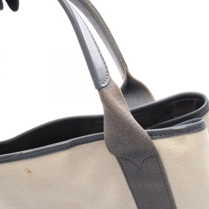 Balenciaga Tote Bag NAVY Cabas S Navy Cabas 339933 Natural Gray Canvas Leather