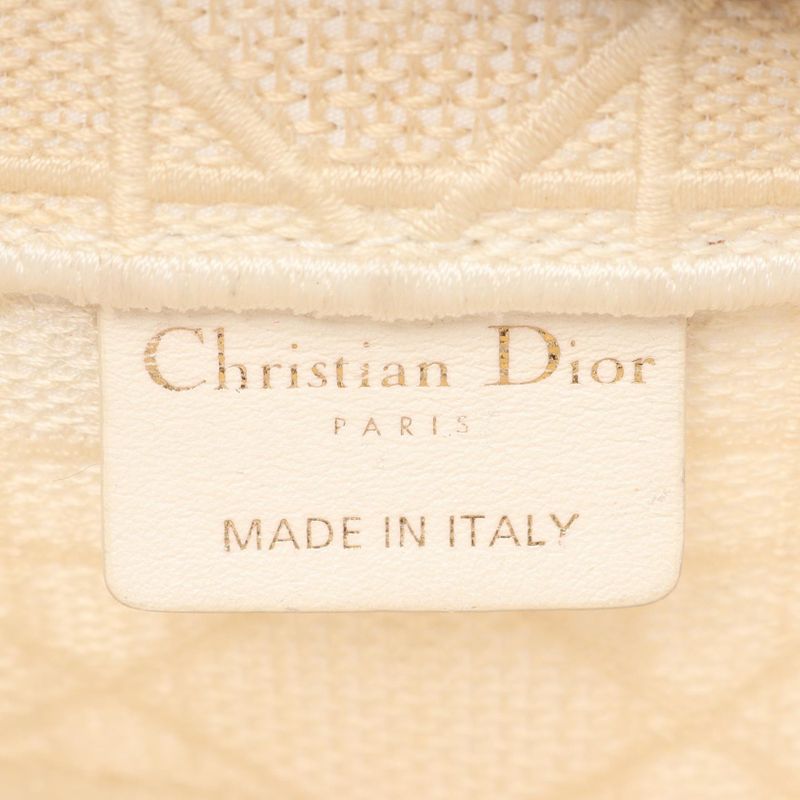 Christian Dior Tote Bag BOOK TOTE Medium White Canvas Book Tote Medium Ladies