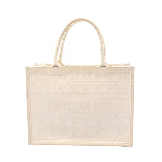 Christian Dior Tote Bag BOOK TOTE Medium White Canvas Book Tote Medium Ladies