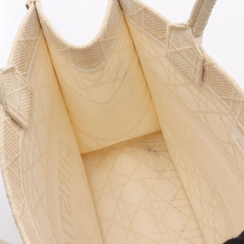 Christian Dior Tote Bag BOOK TOTE Medium White Canvas Book Tote Medium Ladies