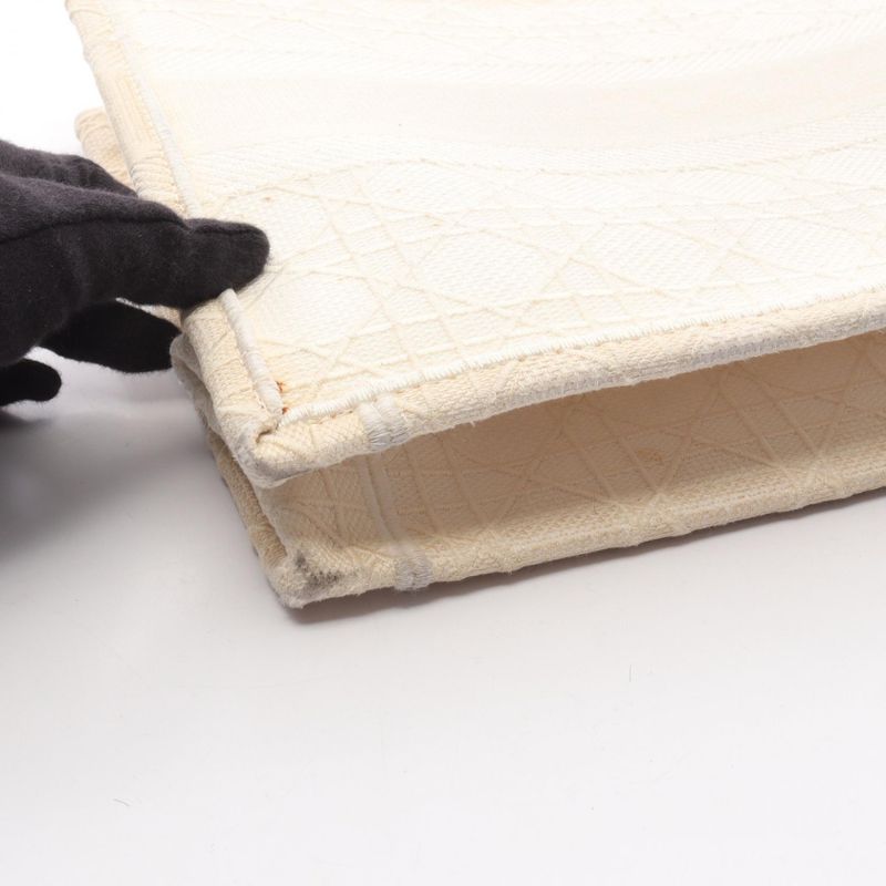 Christian Dior Tote Bag BOOK TOTE Medium White Canvas Book Tote Medium Ladies