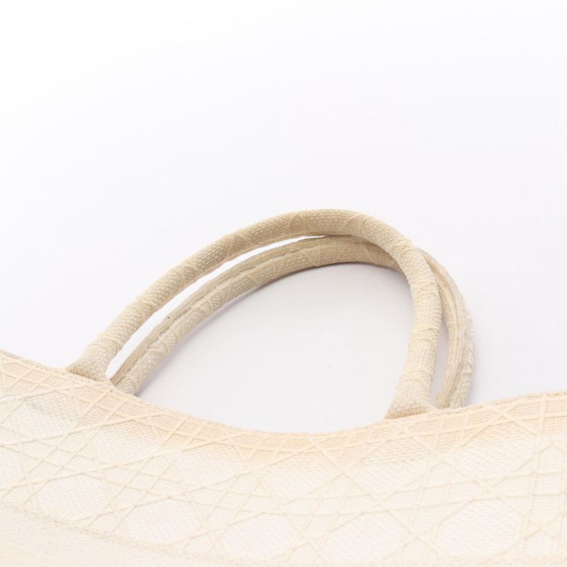 Christian Dior Tote Bag BOOK TOTE Medium White Canvas Book Tote Medium Ladies