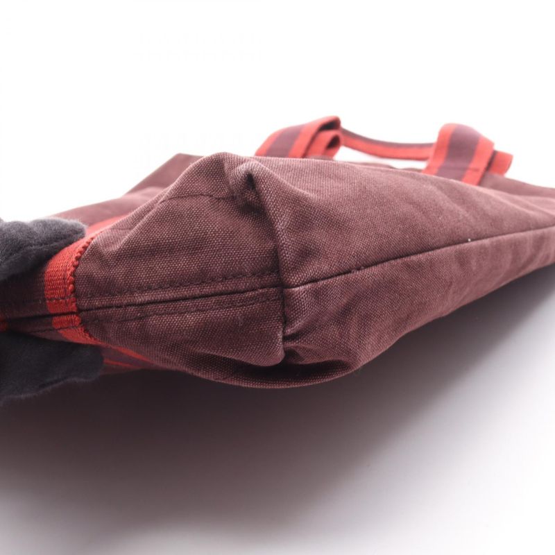 Hermes Tote Bag Fourre Tout Cabas Bordeaux Canvas Fourre Tout Cabas Women's