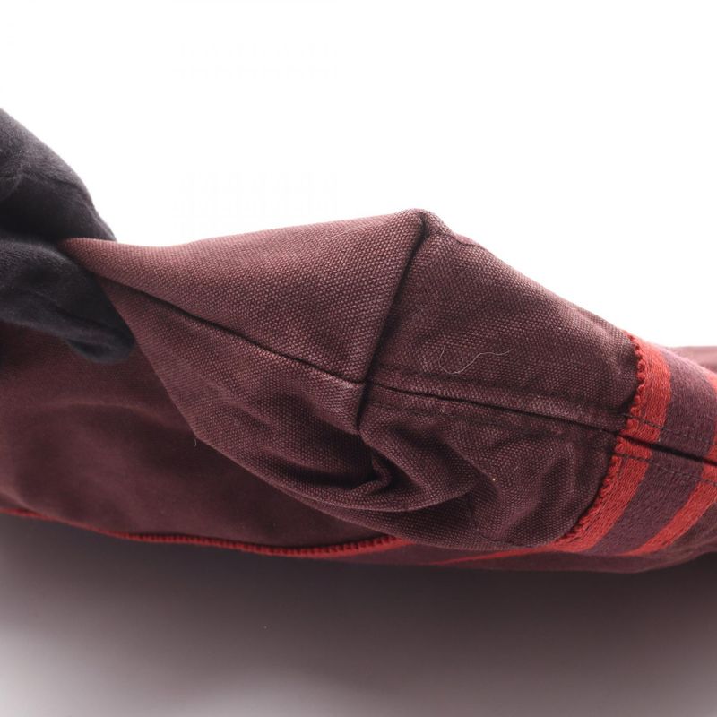 Hermes Tote Bag Fourre Tout Cabas Bordeaux Canvas Fourre Tout Cabas Women's