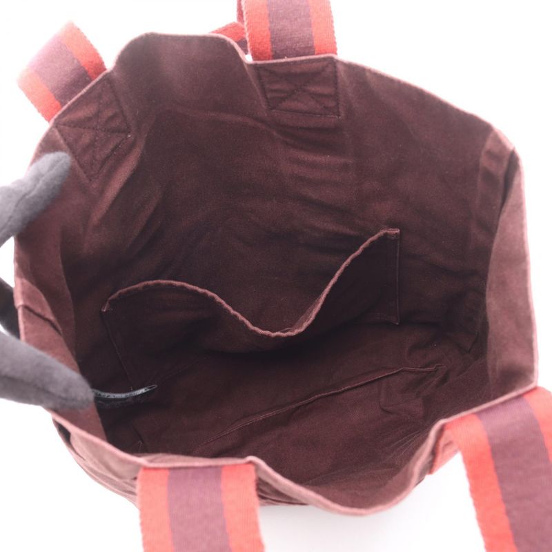Hermes Tote Bag Fourre Tout Cabas Bordeaux Canvas Fourre Tout Cabas Women's
