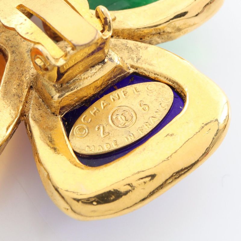 Chanel Earring GP (gold Plated) Earring Women's Used A