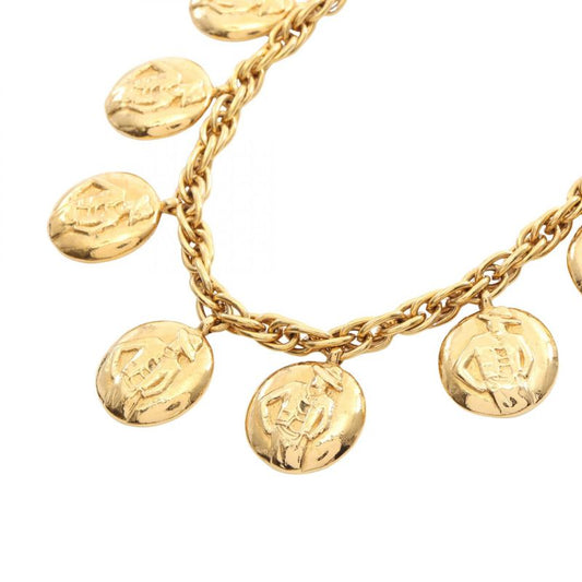 Chanel Necklace Mademoiselle GP (gold Plated) Necklace Ladies Used A