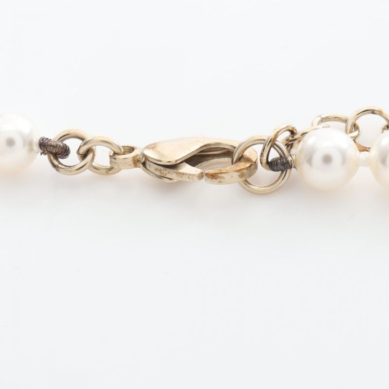 Chanel Necklace Coco Mark Heart GP (gold Plated) Necklace Ladies Used A