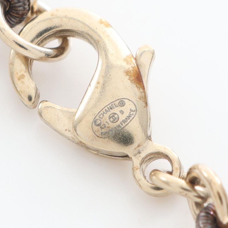 Chanel Necklace Coco Mark Heart GP (gold Plated) Necklace Ladies Used A