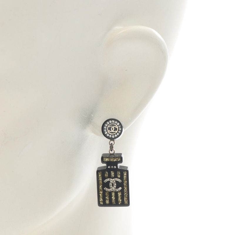 Chanel Earrings Coco Mark Perfume Bottle Motif Other Earrings Ladies Used A