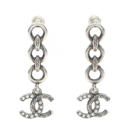Chanel Earrings Coco Mark Stainless Steel Earrings Women's Used A