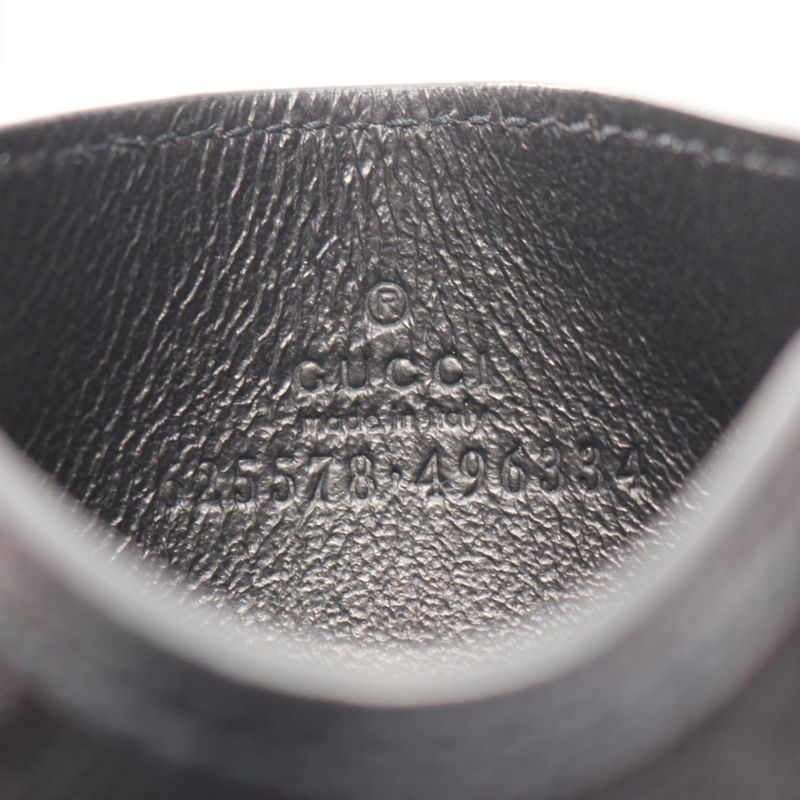 Gucci Card Case Off The Grid GG Pattern 625578 Black Canvas Leather Econyl Card