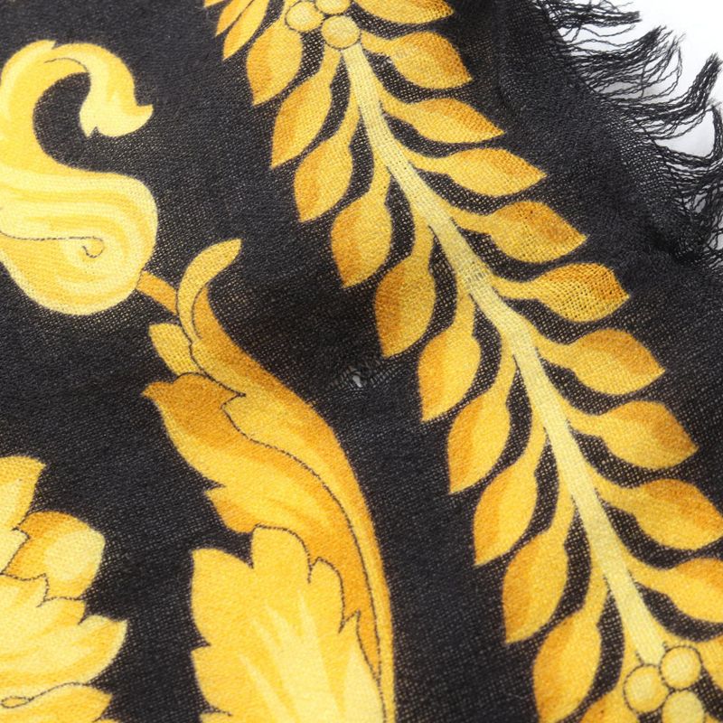 Versace Shawl Wool Silk Scarf Women's Used A