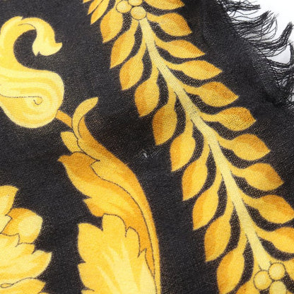 Versace Shawl Wool Silk Scarf Women's Used A