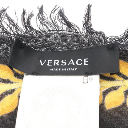 Versace Shawl Wool Silk Scarf Women's Used A
